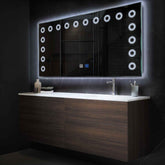 Espejo LED Rectangular | Botones táctiles | Función antivaho | Luz blanca fría - Reyze Seria Minimal Model 4